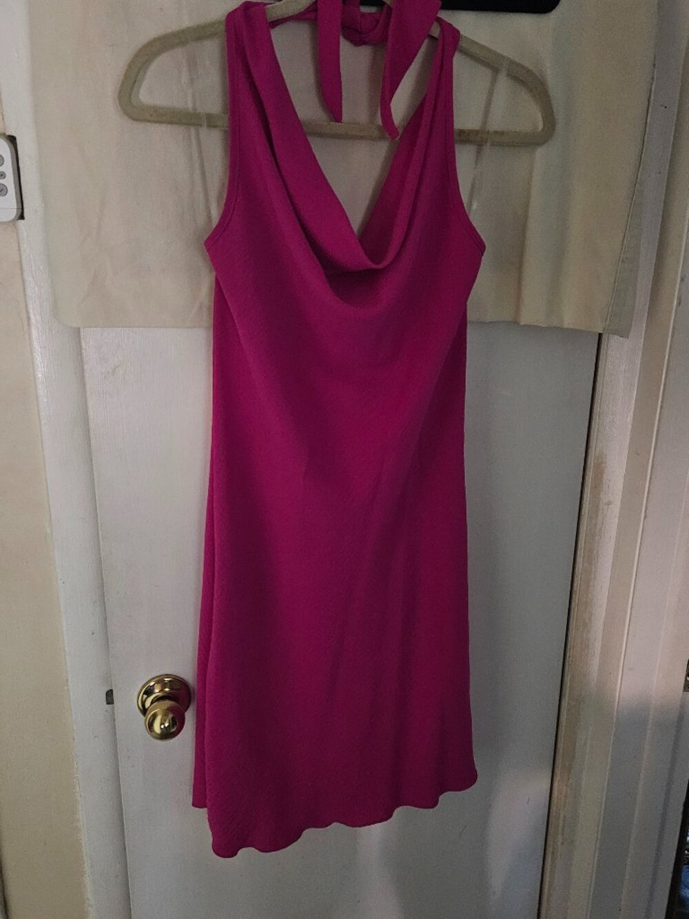 Women's See You Monday Brand Halter Pink Mini Dress NWT